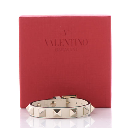 Valentino Garavani Vitello Rockstud Bracelet Ivory 6 of 6