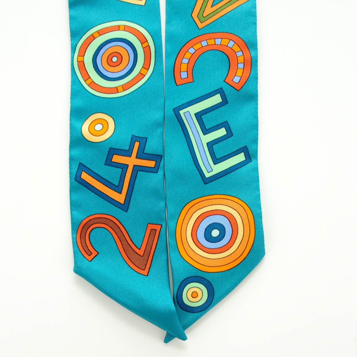 Hermes Silk Tohu Bohu Twilly Bleu Canard Multicolor 5 of 6