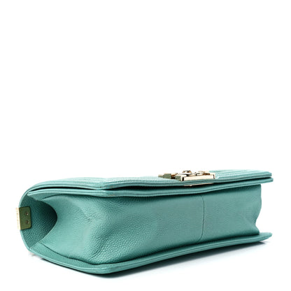 Chanel Caviar Quilted Medium Boy Flap Light Blue 4 of 11