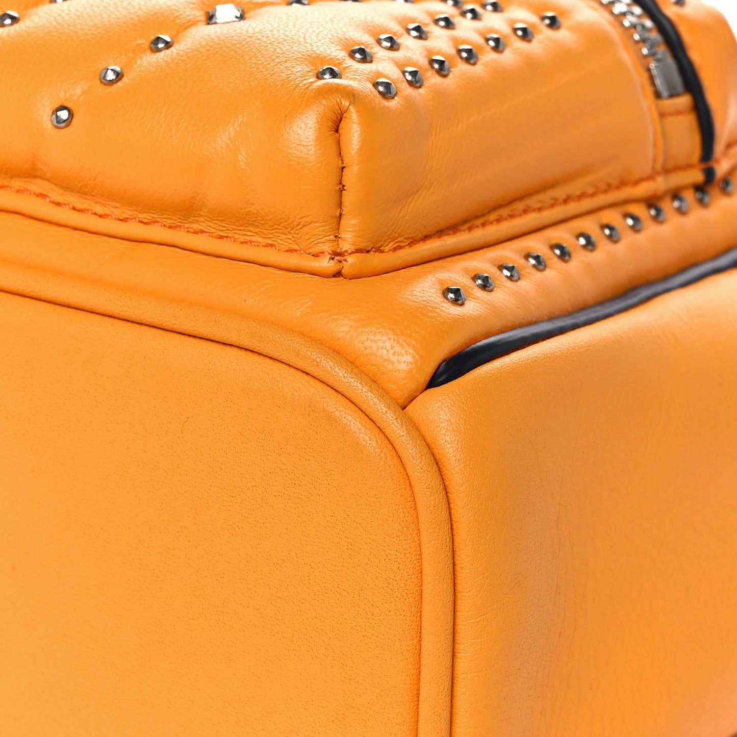 Lambskin Diamond Disco Mini Stark Backpack Yellow