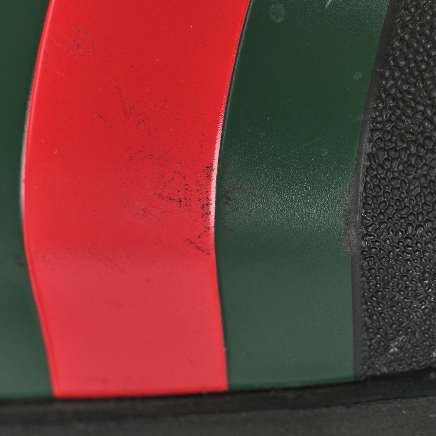 Rubber Web Mens Lug Sole Slide Sandals 11 Black Green Red