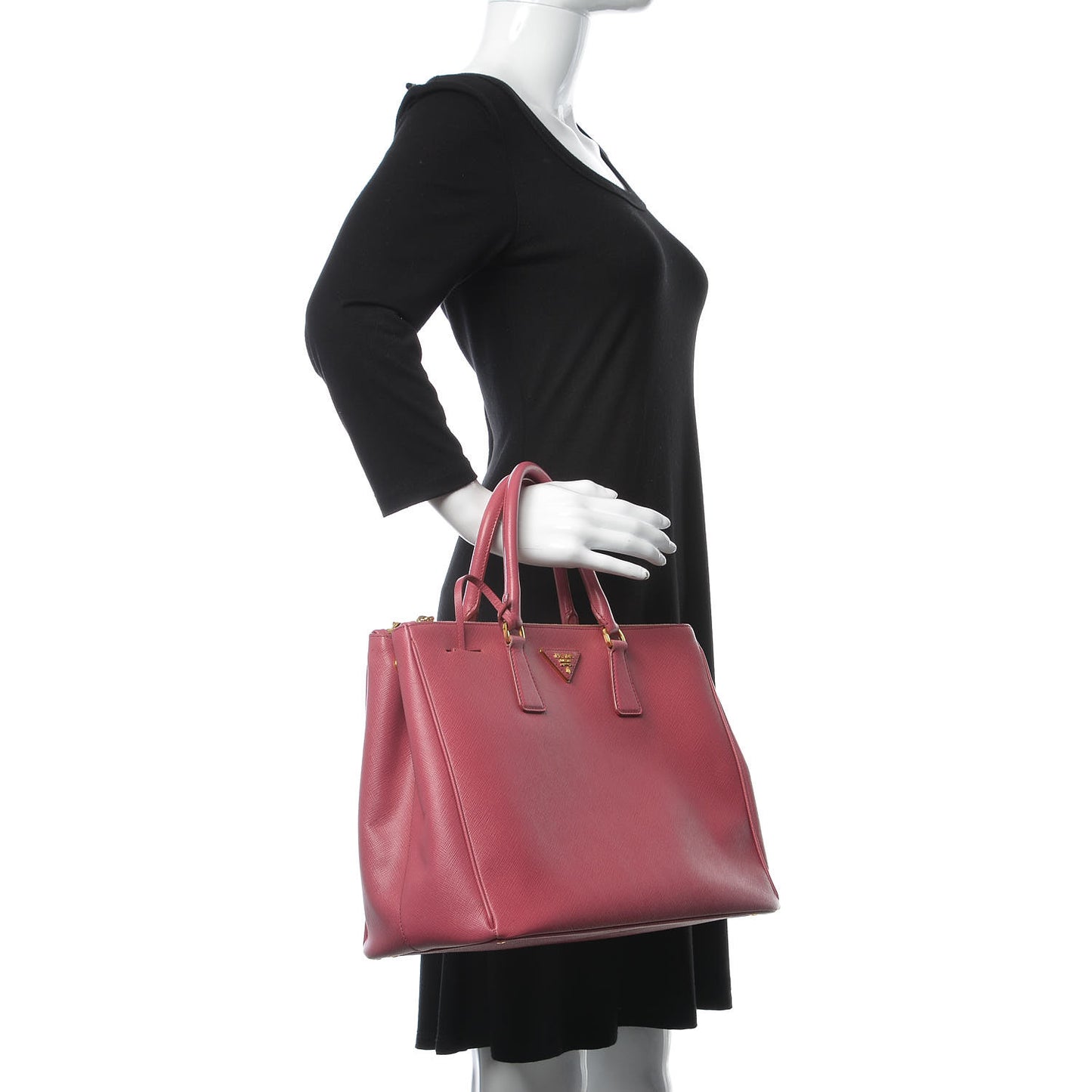 Saffiano Large Galleria Double Zip Tote Bruyere