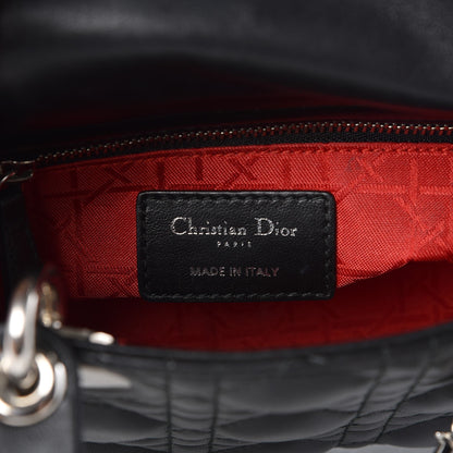 Christian Dior Lambskin Cannage Mini Lady Dior Black 6 of 11