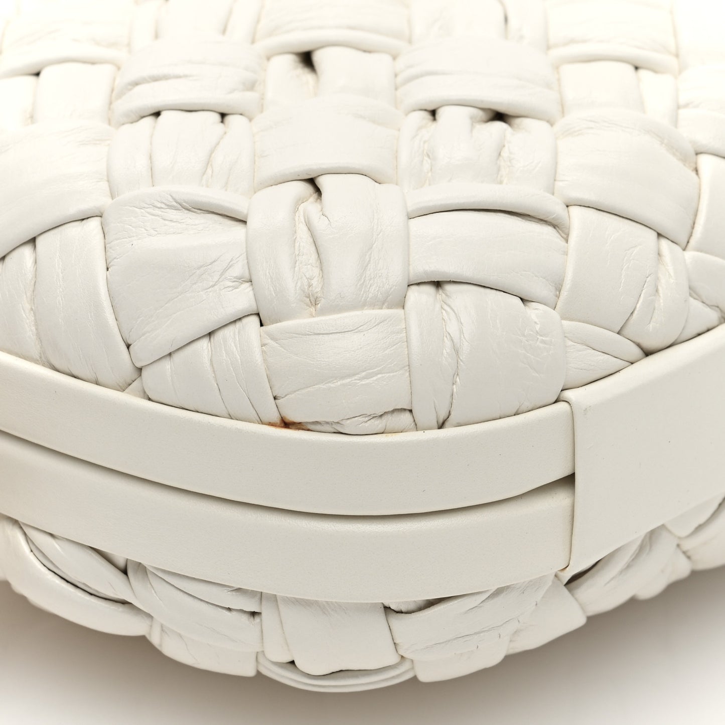 Calfskin Intrecciato Knot On Strap Bone
