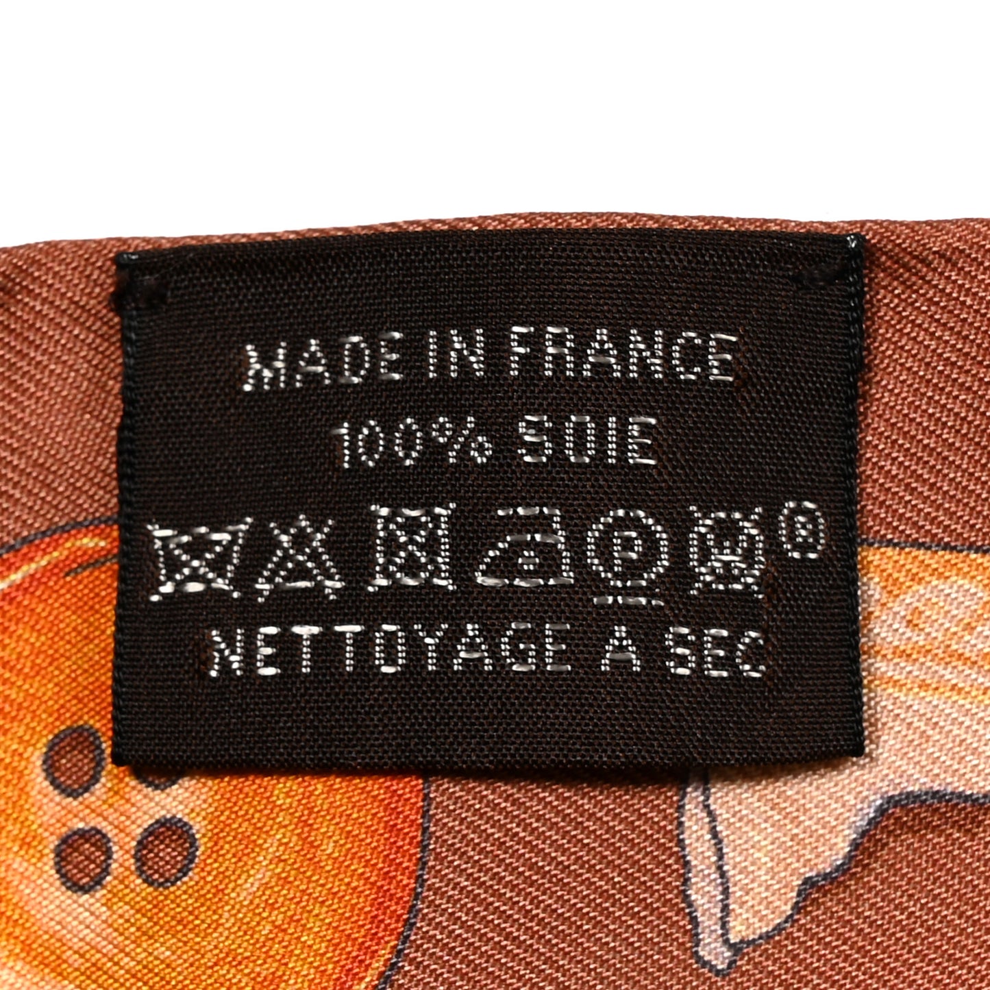 Silk In The Pocket Twilly Beige Orange Sable