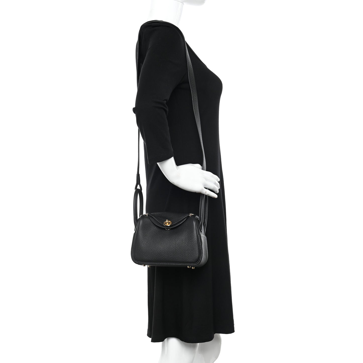 Taurillon Clemence Mini Lindy 20 Black