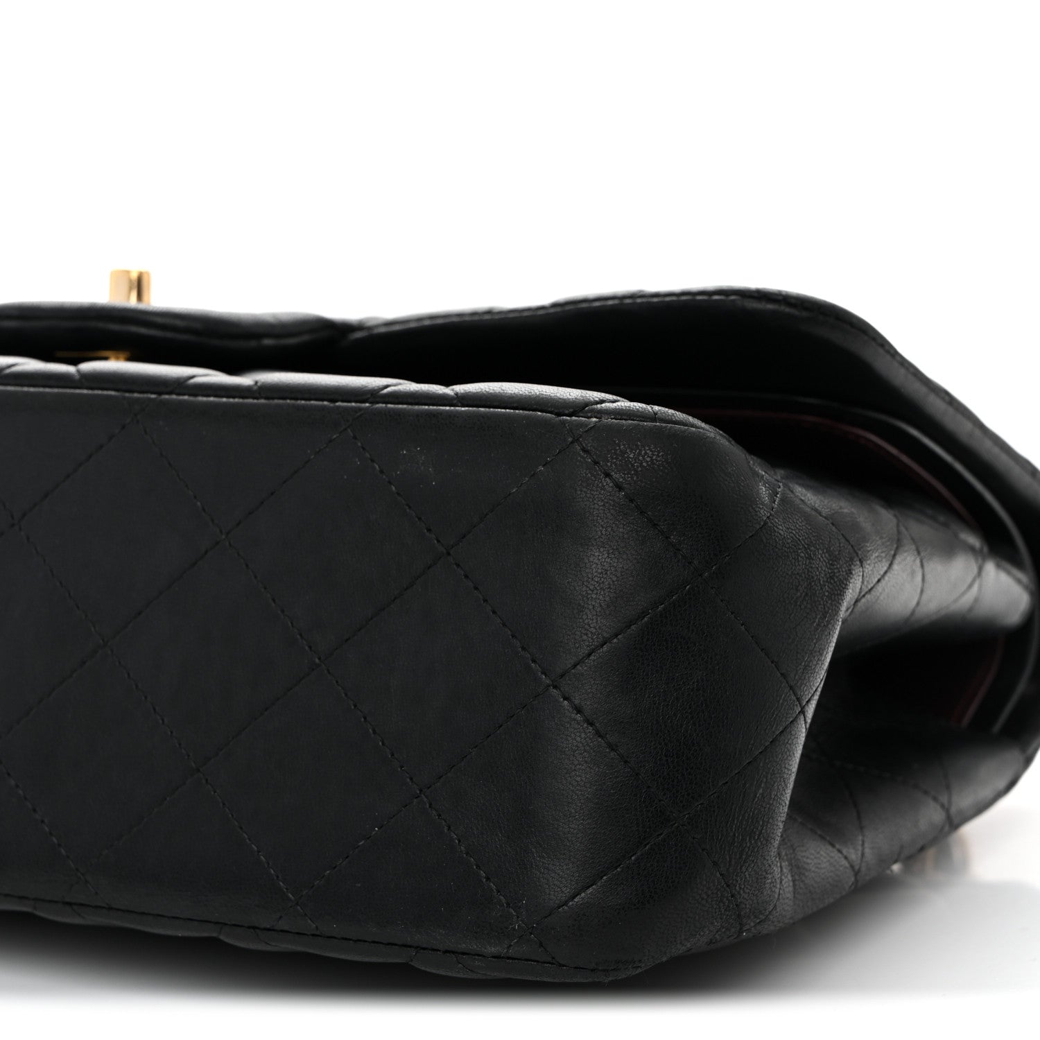 Chanel Lambskin Quilted Jumbo Double Flap Black 9 of 10