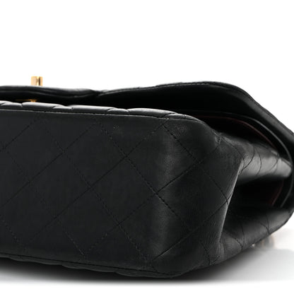 Chanel Lambskin Quilted Jumbo Double Flap Black 9 of 10