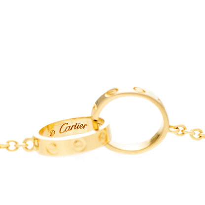 Cartier 18K Yellow Gold Interlocking LOVE Necklace 4 of 7