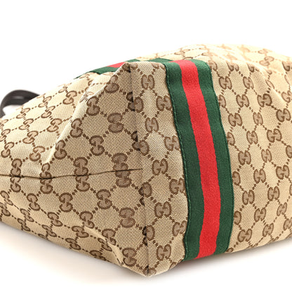 Gucci Monogram Web Large Jolie Tote Brown 9 of 11