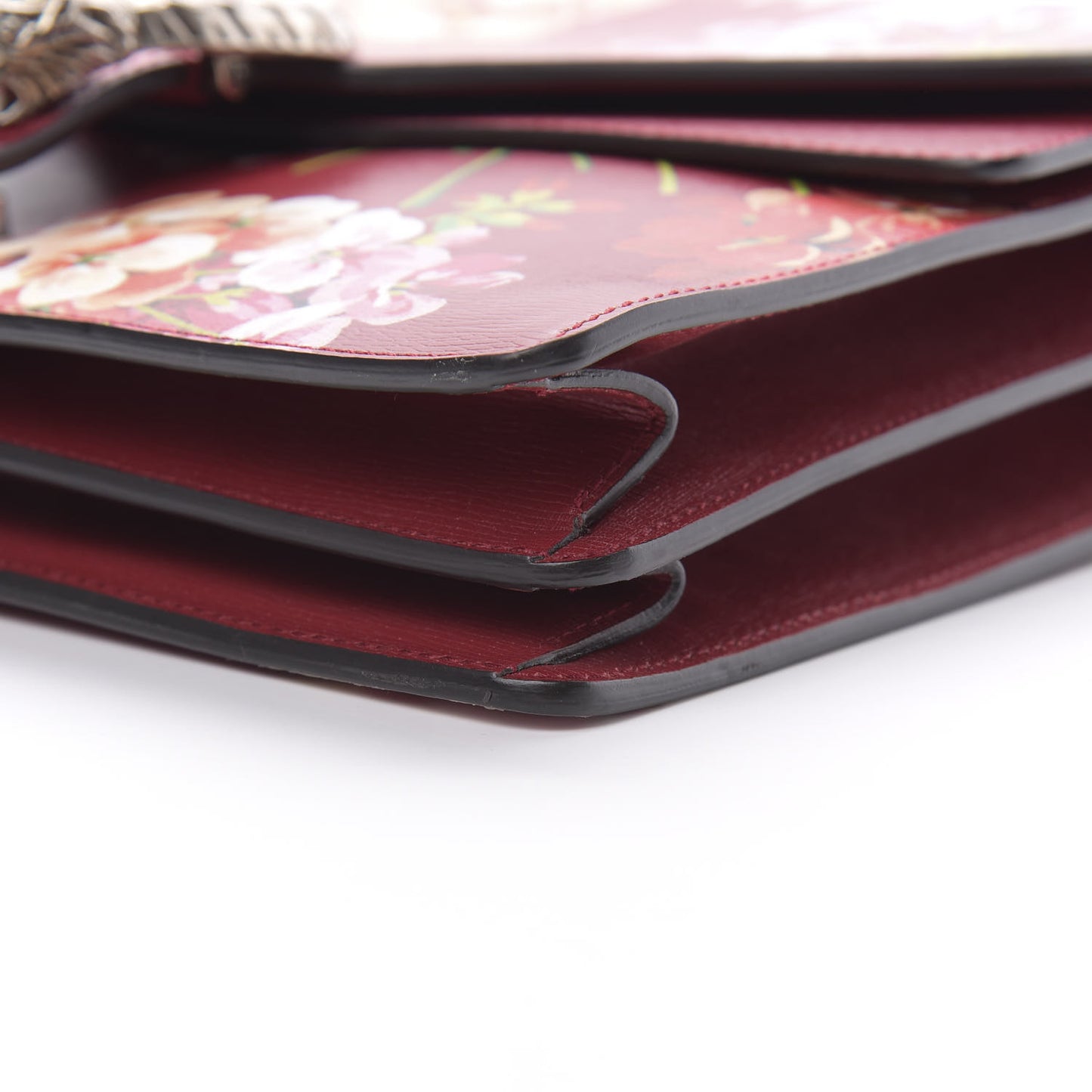 Calfskin Blooms Print Medium Dionysus Shoulder Bag Romantic Cherry Multicolor