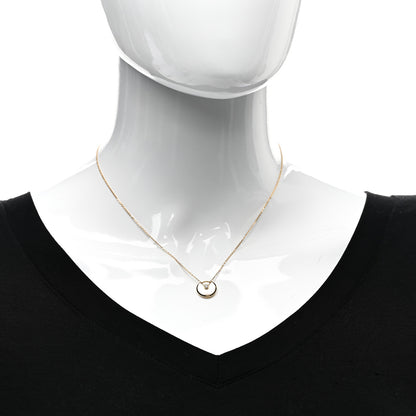 Cartier 18K Yellow Gold Diamond Mother of Pearl XS Amulette de Cartier Pendant Necklace 2 of 5