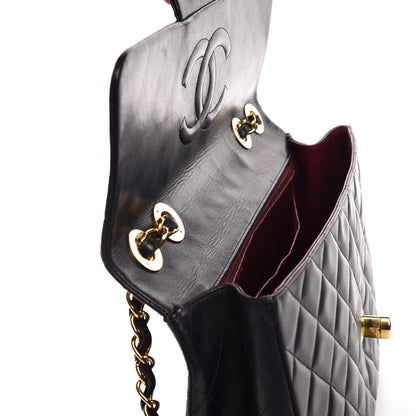 Chanel Lambskin Quilted XL Jumbo Single Flap Black 12 of 17
