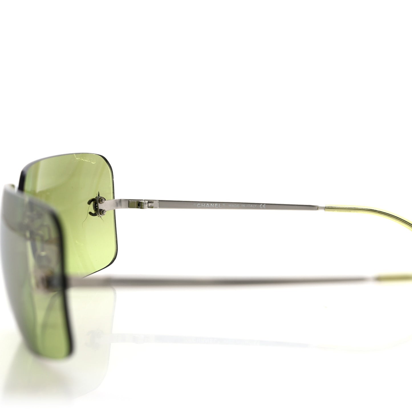 Crystal CC Logo Sunglasses 4017-D Green