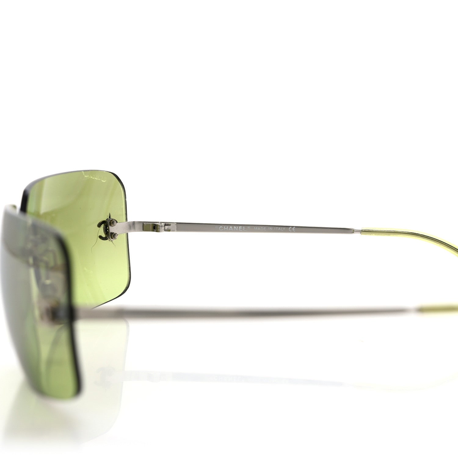 Chanel Crystal CC Logo Sunglasses 4017-D Green 6 of 7