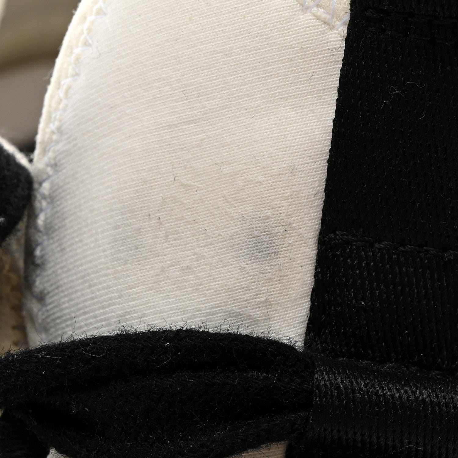 Chanel Velvet Calfskin Mixed Fibers CC Sneakers 38 Ivory Black 8 of 9