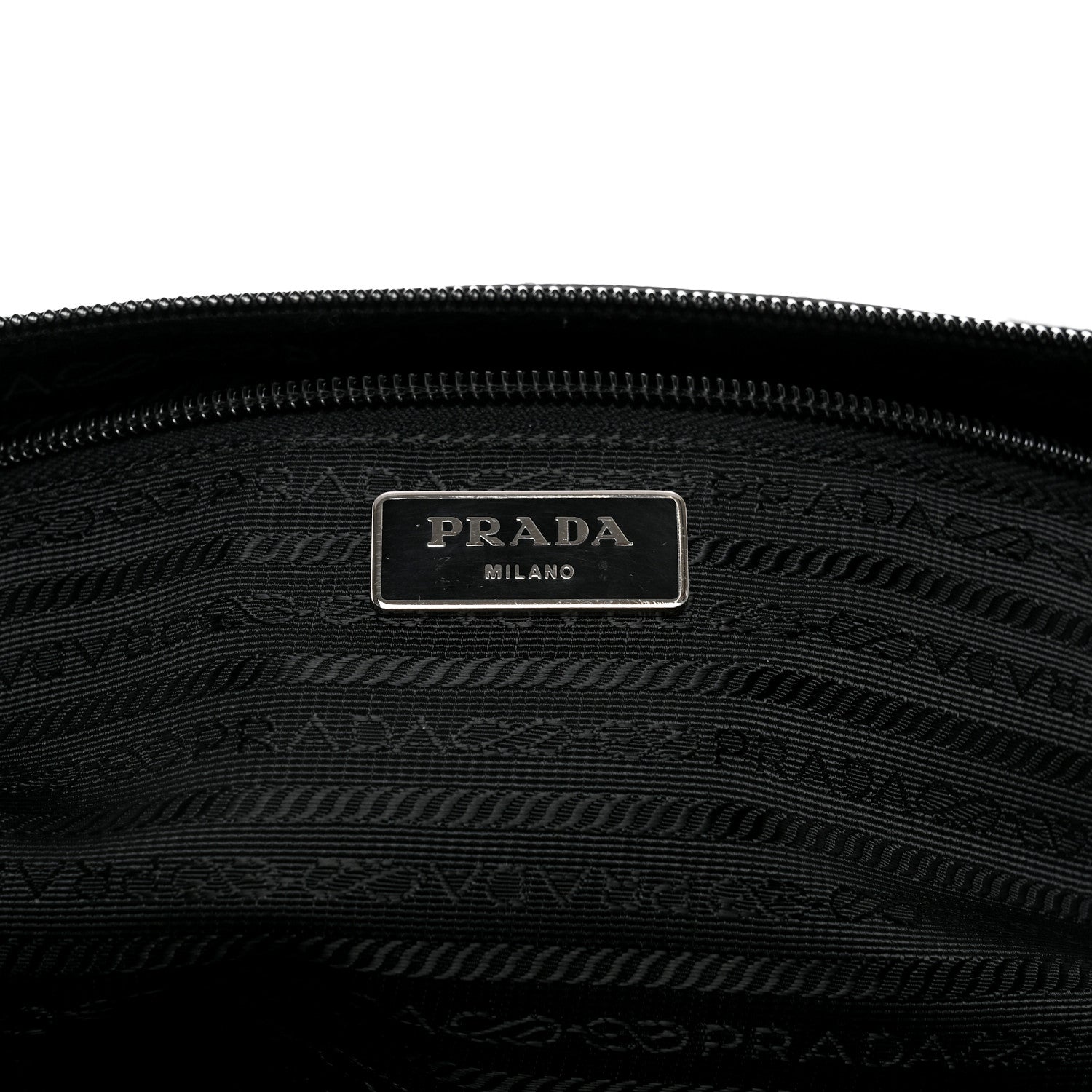 Prada Tessuto Nylon Saffiano Viaggio Duffle Black 7 of 10