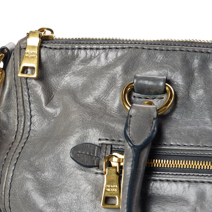 Prada Vitello Shine Shopping Satchel Avio 10 of 14