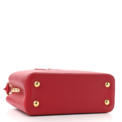 Louis Vuitton Taurillon Mini Capucines Scarlet 4 of 12