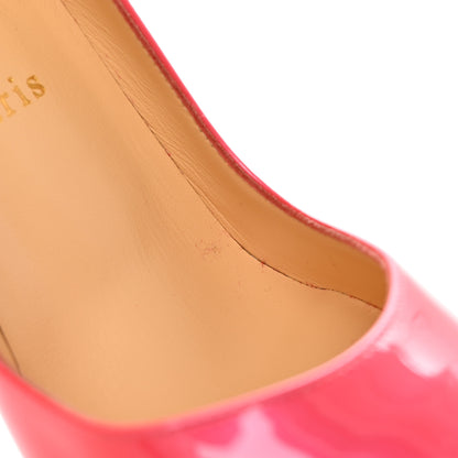 Christian Louboutin Metallic Patent Fluo Hot Chick 100 Pumps 37.5 Florida 8 of 12