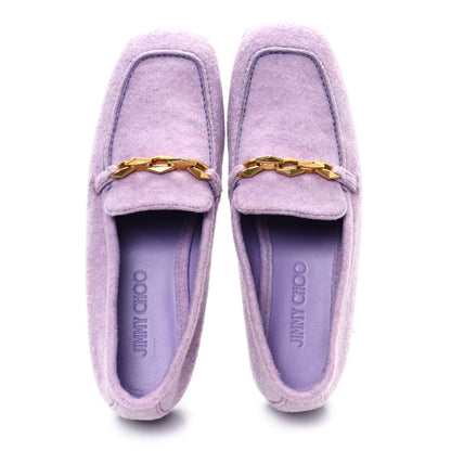 Jimmy Choo Flannel Diamond Tilda Loafers 41 Wisteria 2 of 8
