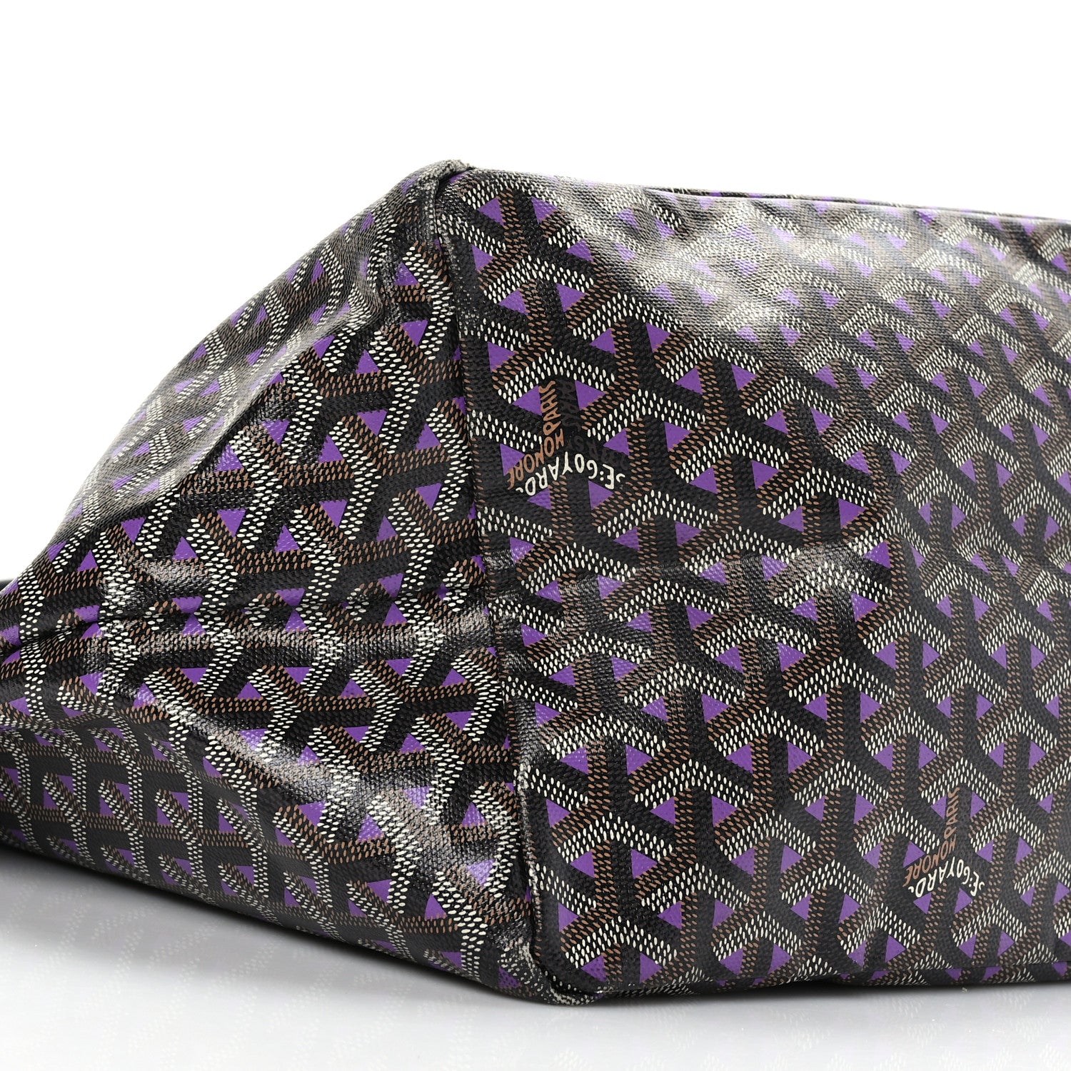 Goyard Goyardine Saint Louis Claire Voie GM Black Purple 7 of 8