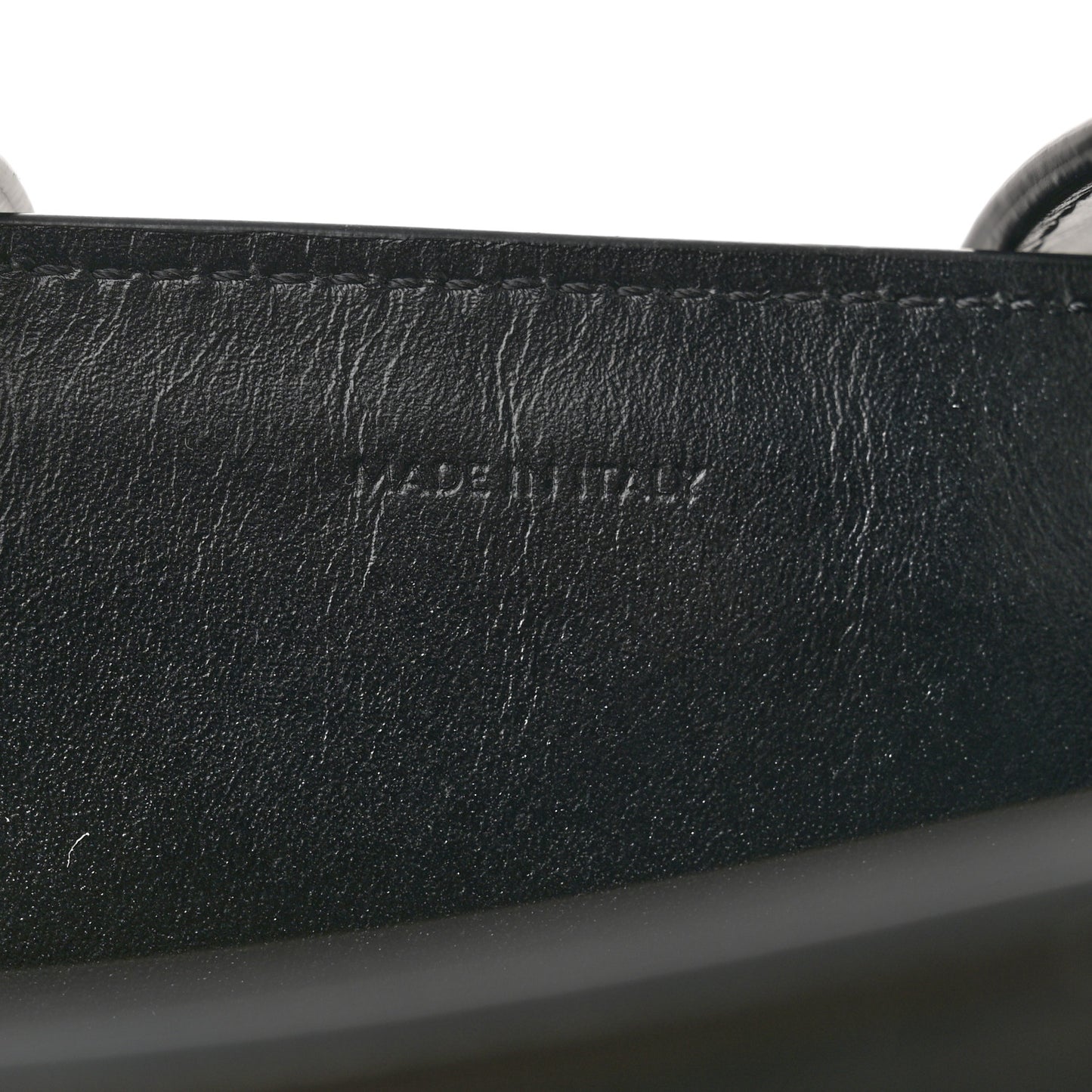 Canvas Calfskin Square Cabas Tote Vanilla Black