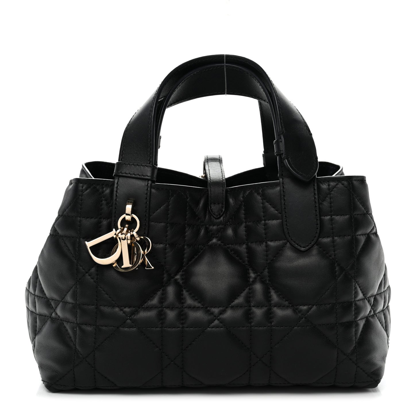 Calfskin Macrocannage Small Toujours Black