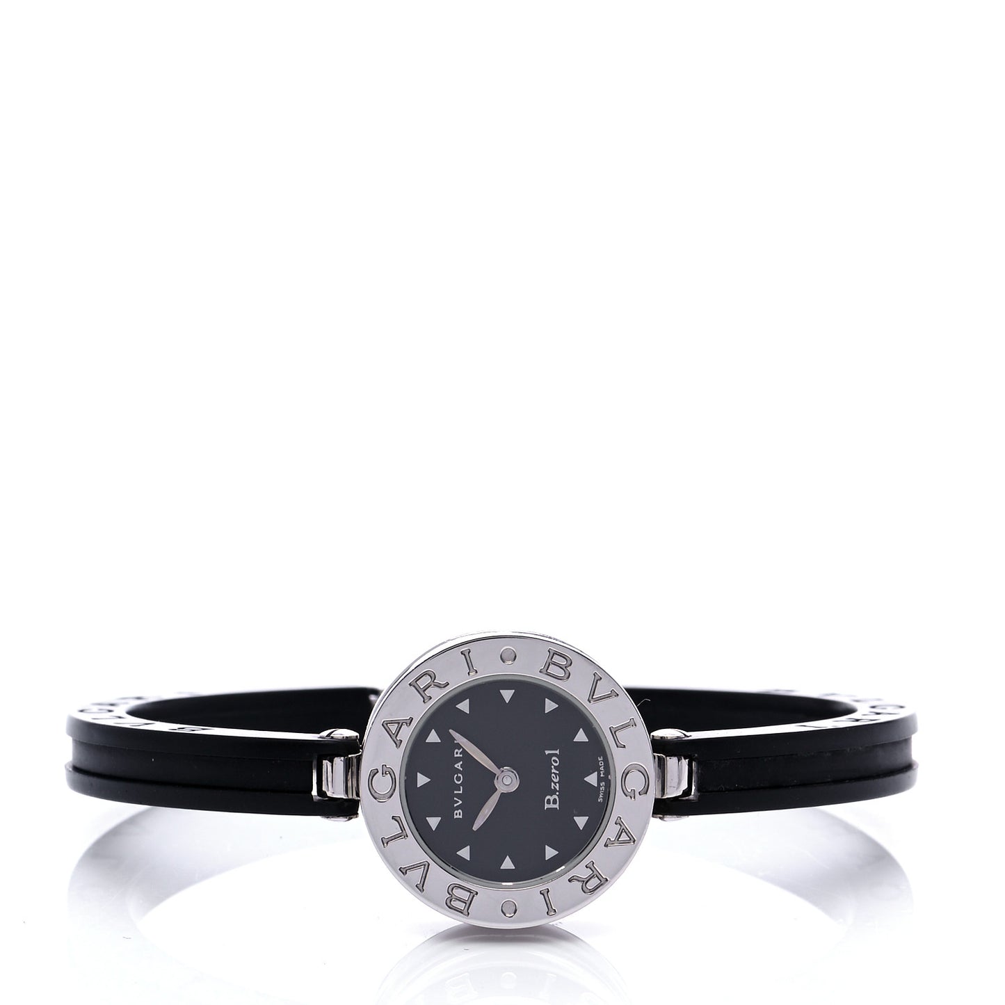 Stainless Steel Rubber 22mm B.zero1 Quartz Watch Black