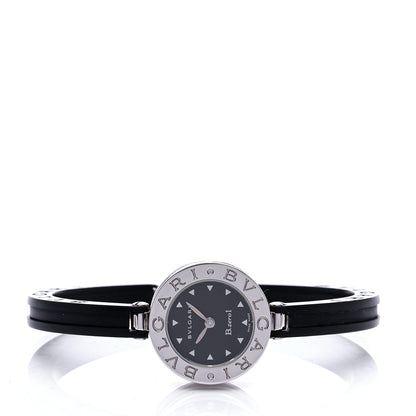 Bulgari Stainless Steel Rubber 22mm B.zero1 Quartz Watch Black 2 of 5