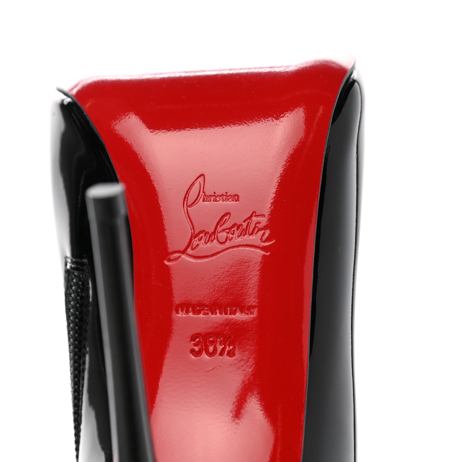 Christian Louboutin Patent So Kate Booty 100 Ankle Boots 38.5 Black 6 of 7