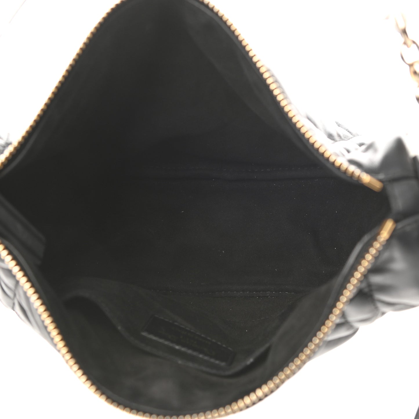 Lambskin Cannage Medium Dior Vibe Hobo Bag Black