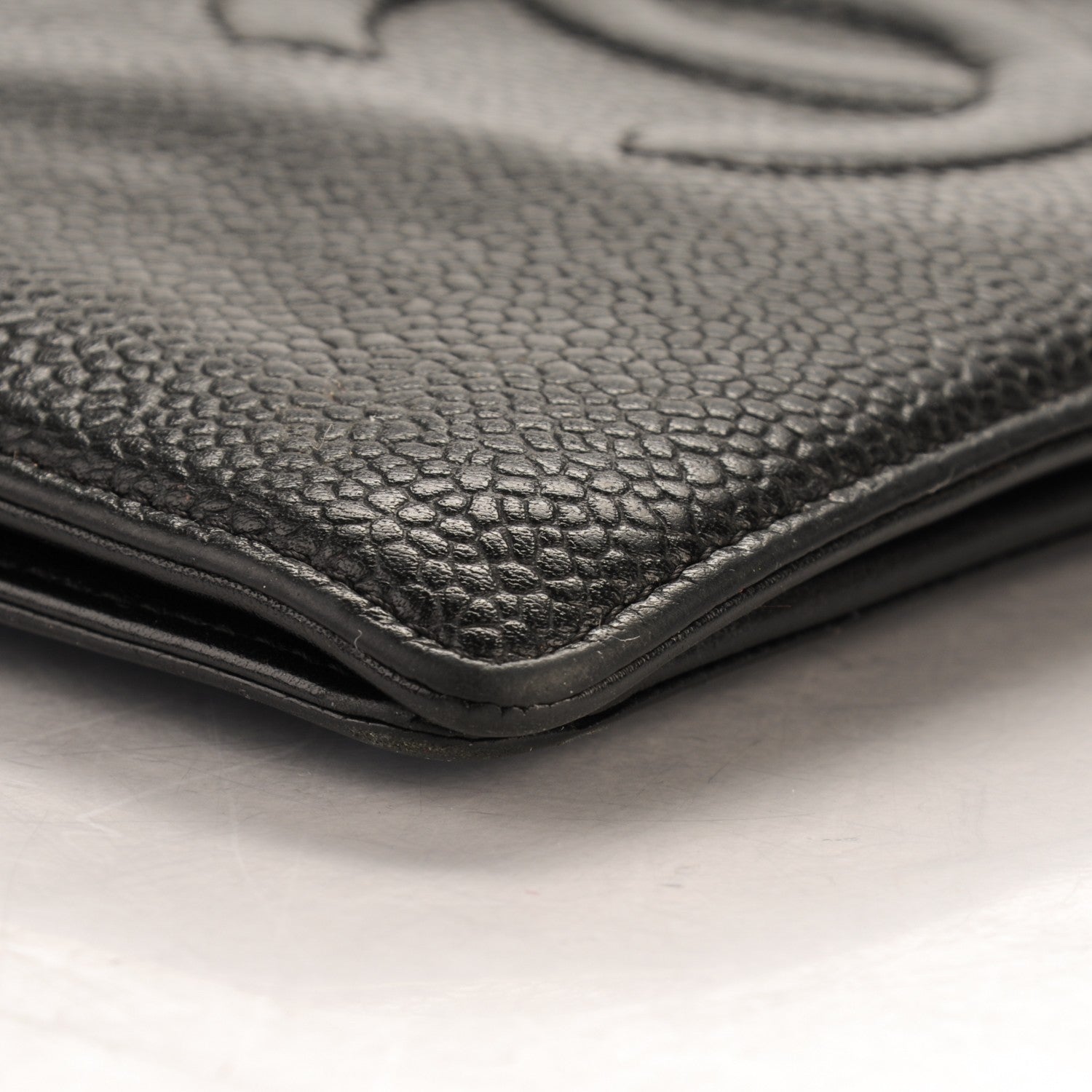 Chanel Caviar Timeless CC Yen Wallet Black 9 of 10