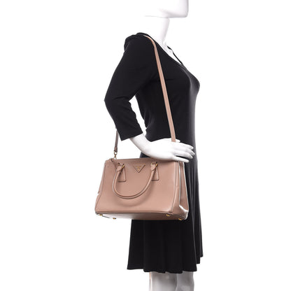 Prada Saffiano Small Galleria Double Zip Tote Cammeo 3 of 10