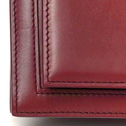 Balenciaga Box Calfskin XS Sharp Top Handle Bag Burgundy 23 of 29