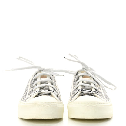 Christian Dior Canvas Oblique Walk'N'Dior Low Top Sneakers 38 Grey Stone 2 of 11