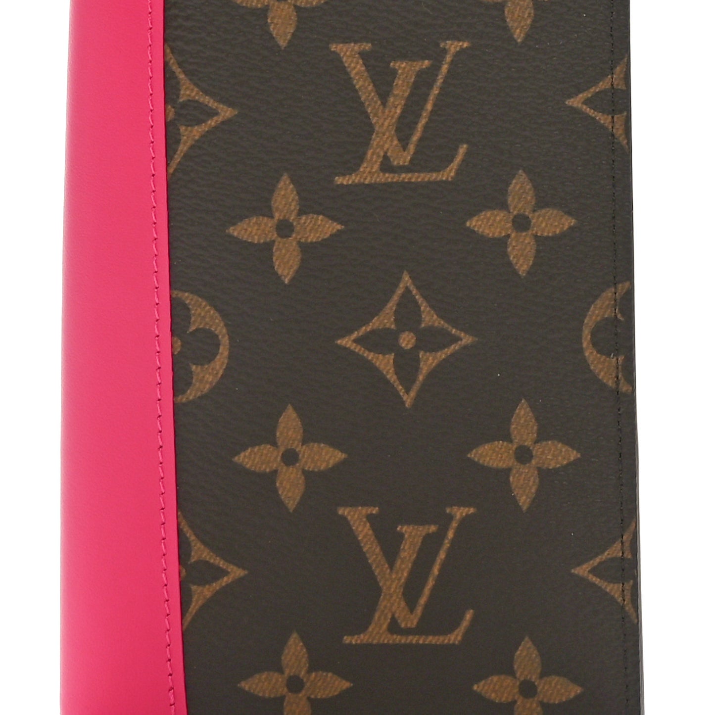 Monogram Macassar Passport Cover Fuchsia