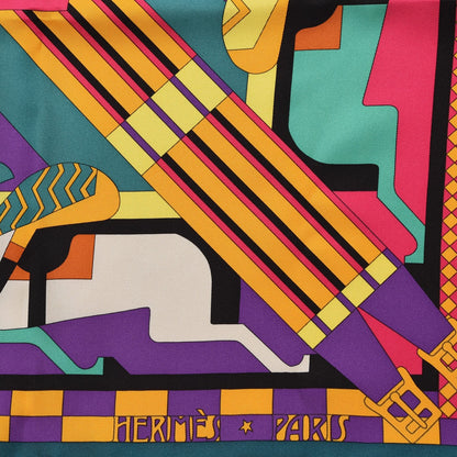 Hermes Silk Steeple Chase Scarf 90 4 of 7