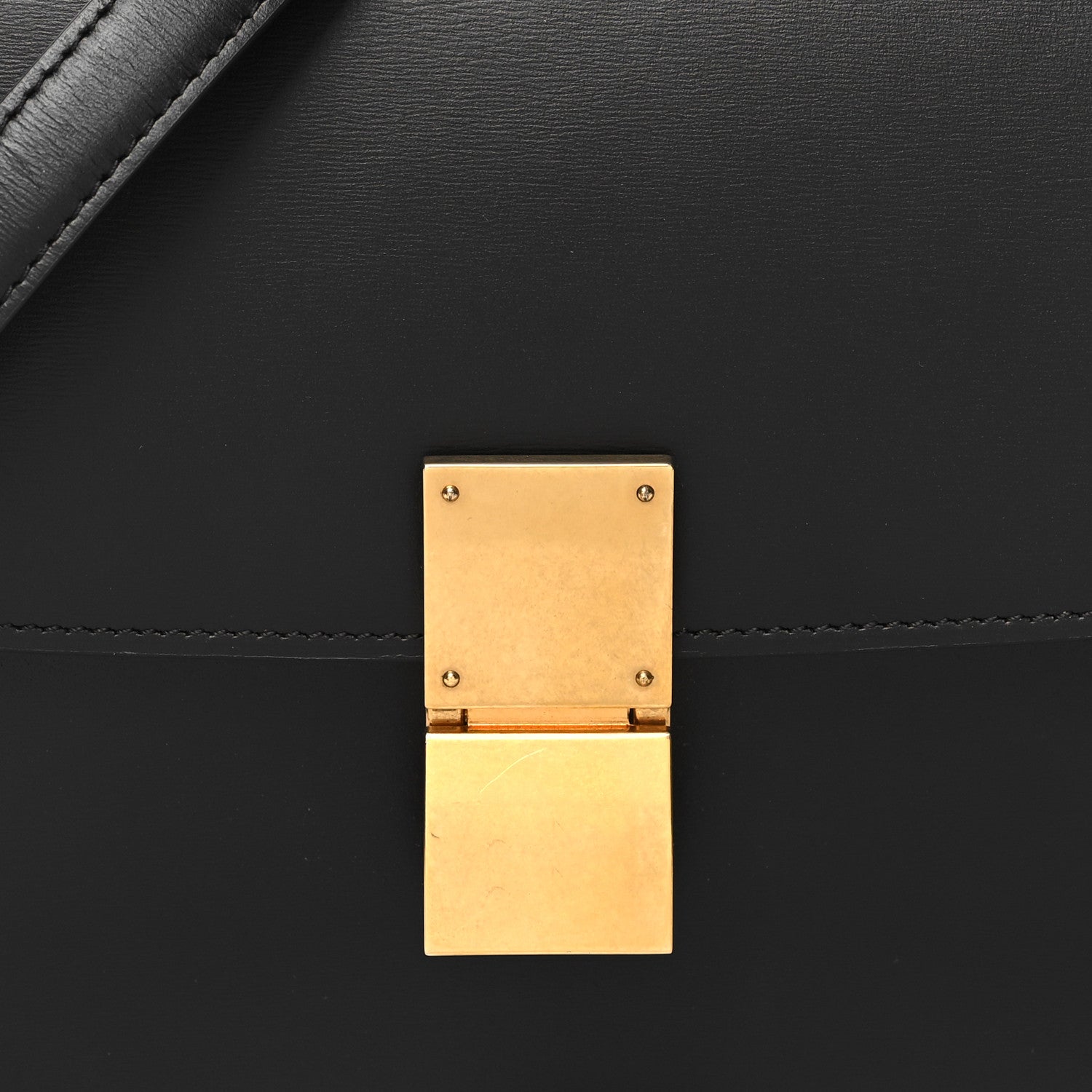 Celine Box Calfskin Medium Classic Box Flap Bag Black 9 of 11