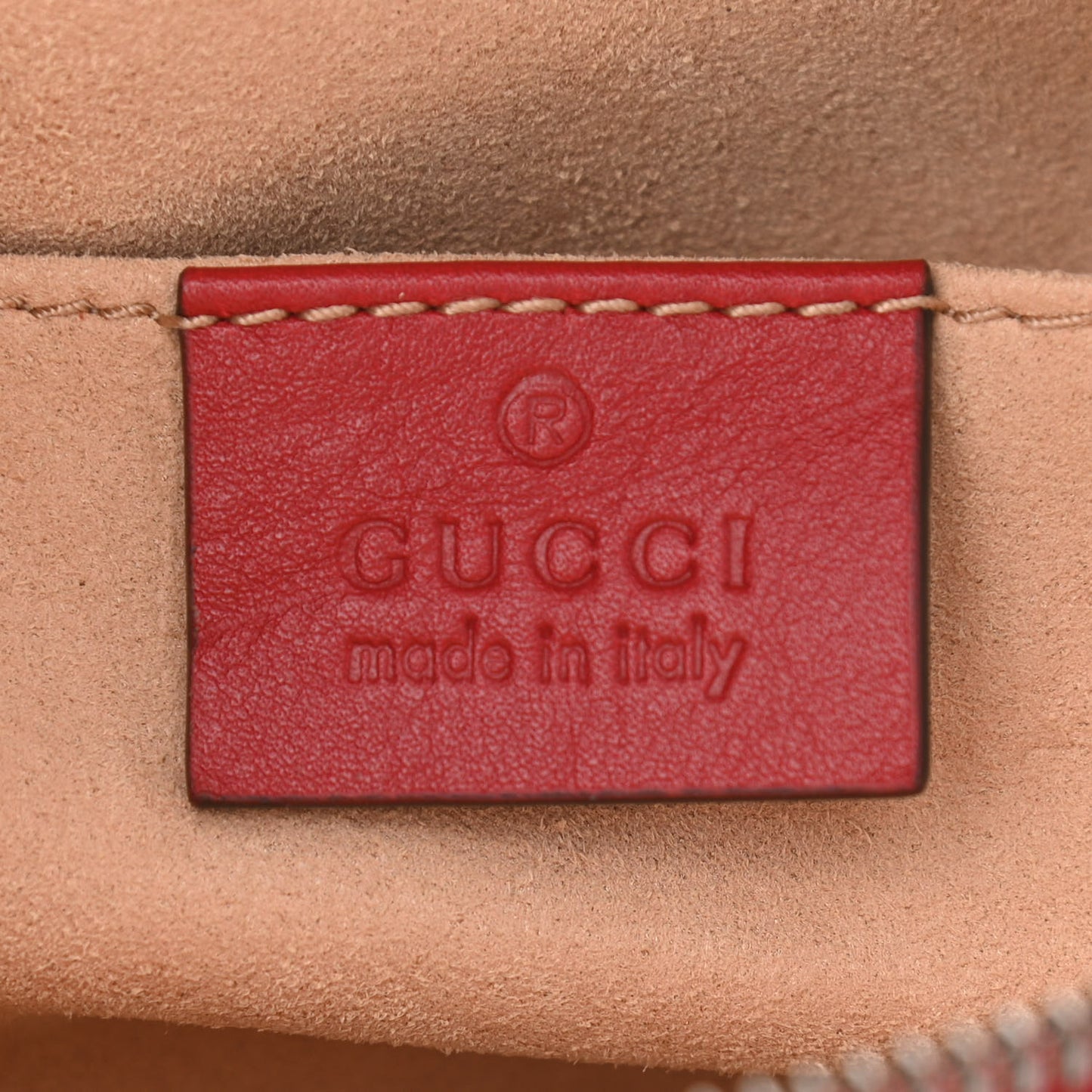Calfskin Matelasse GG Marmont Belt Bag 85 34 Hibiscus Red
