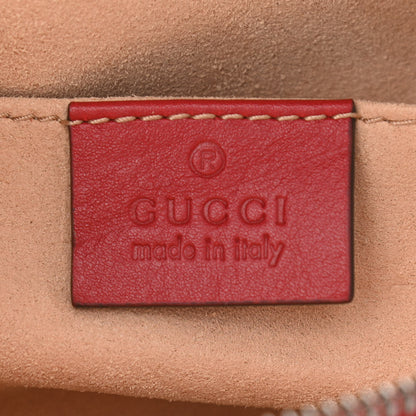 Gucci Calfskin Matelasse GG Marmont Belt Bag 85 34 Hibiscus Red 6 of 11