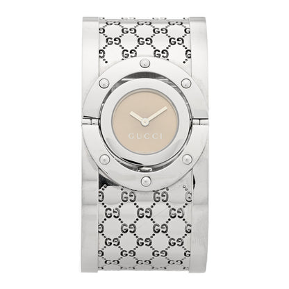 Gucci Stainless Steel 33mm Twirl Quartz Watch Brown 1 of 5
