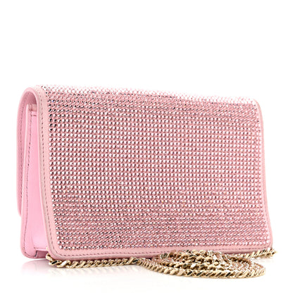 Versace Vitello Crystal Palazzo Evening Bag Pink 3 of 10