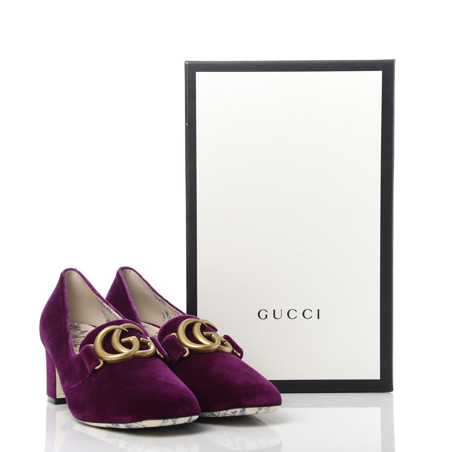 Softy Velvet GG Victoire 55mm Loafer Pumps 39 Fucsia