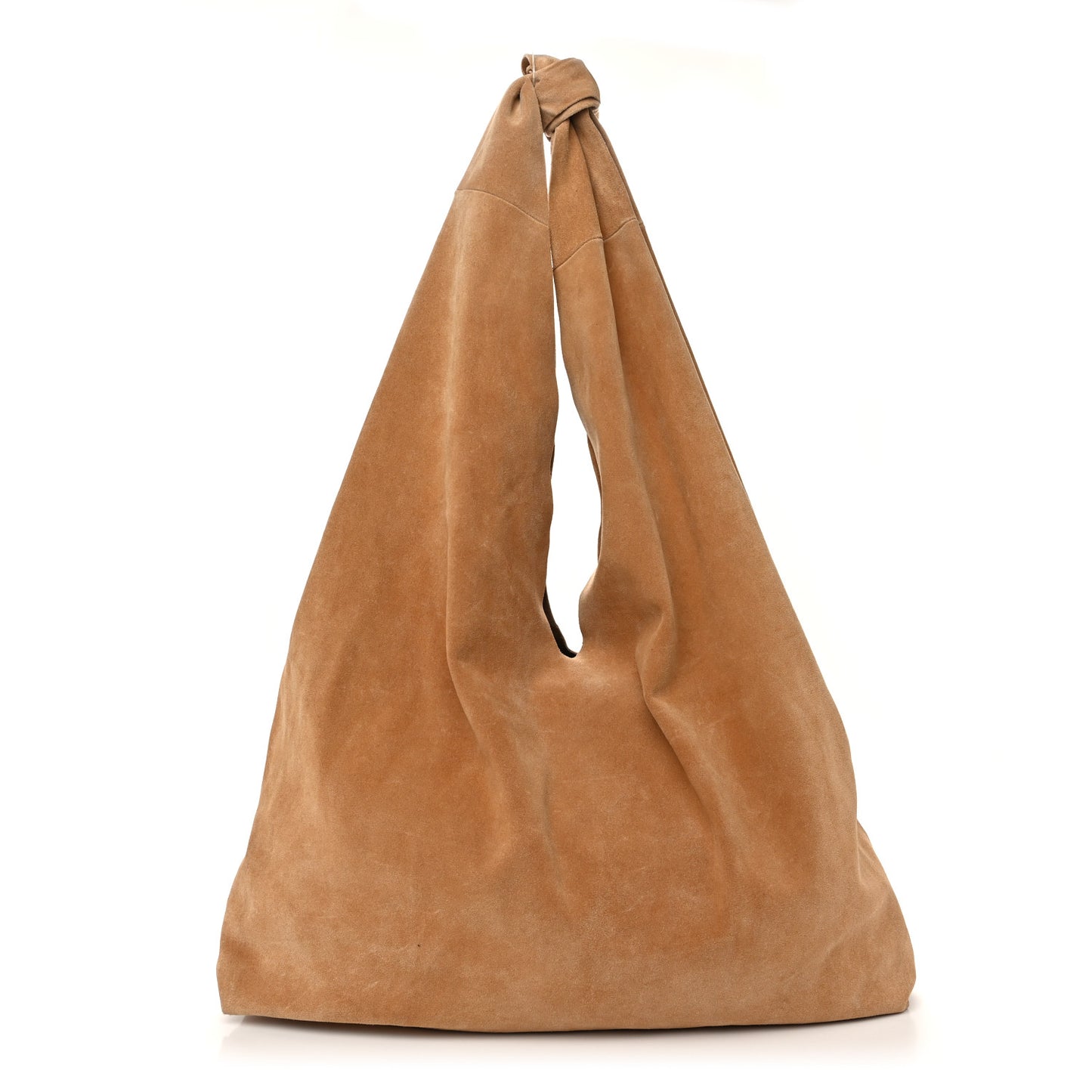Suede Bindle Bag Warm Beige