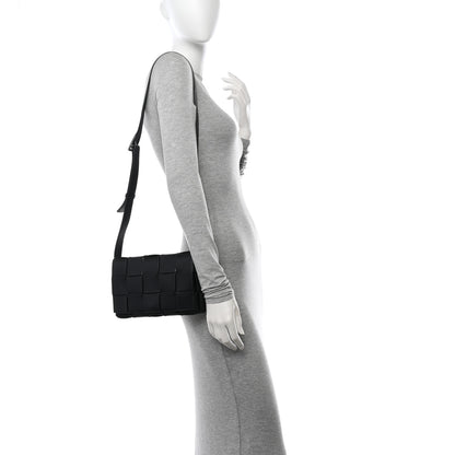 Bottega Veneta Lambskin Maxi Intrecciato Cassette Crossbody Bag Black 2 of 17