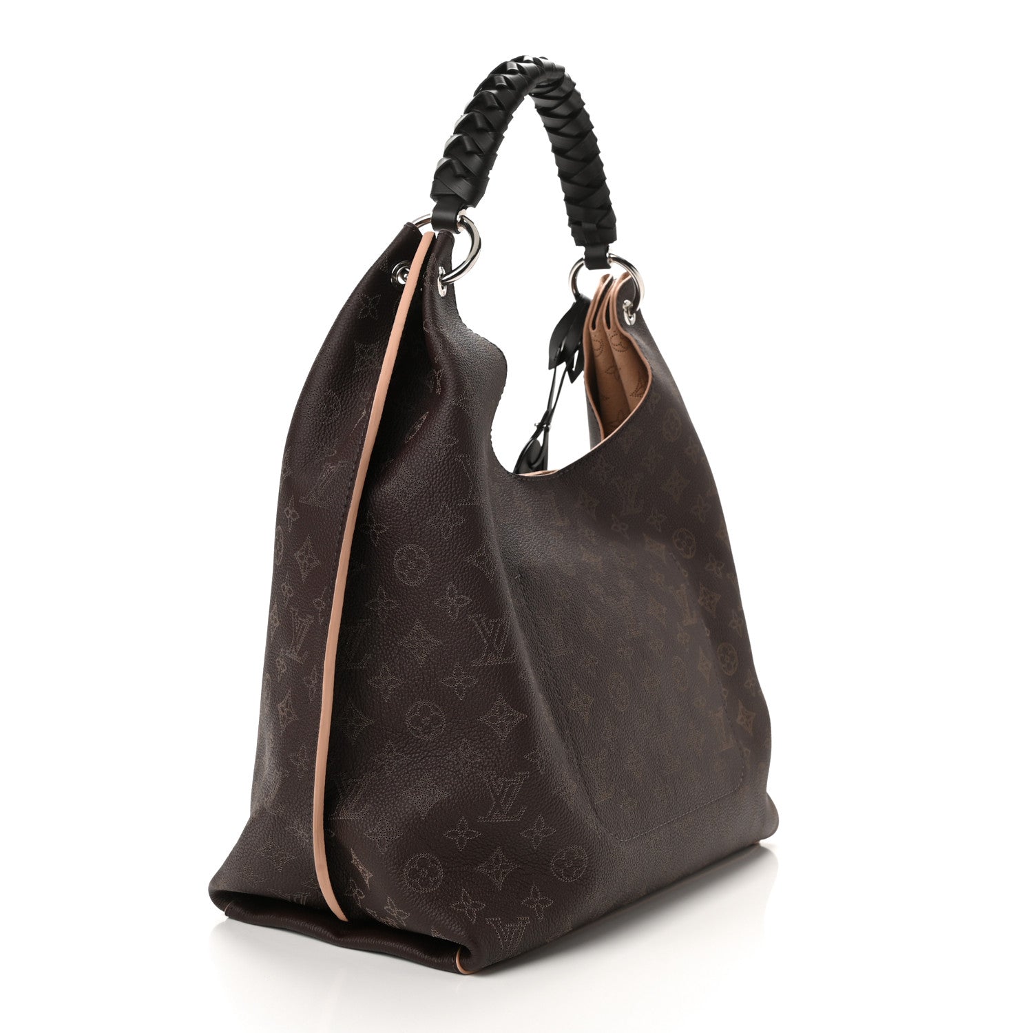 Louis Vuitton Mahina Carmel Hobo Chocolate 3 of 9