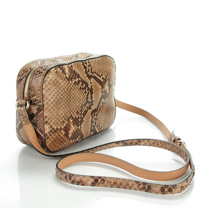Gucci Python Small Soho Disco Bag Beige 3 of 7