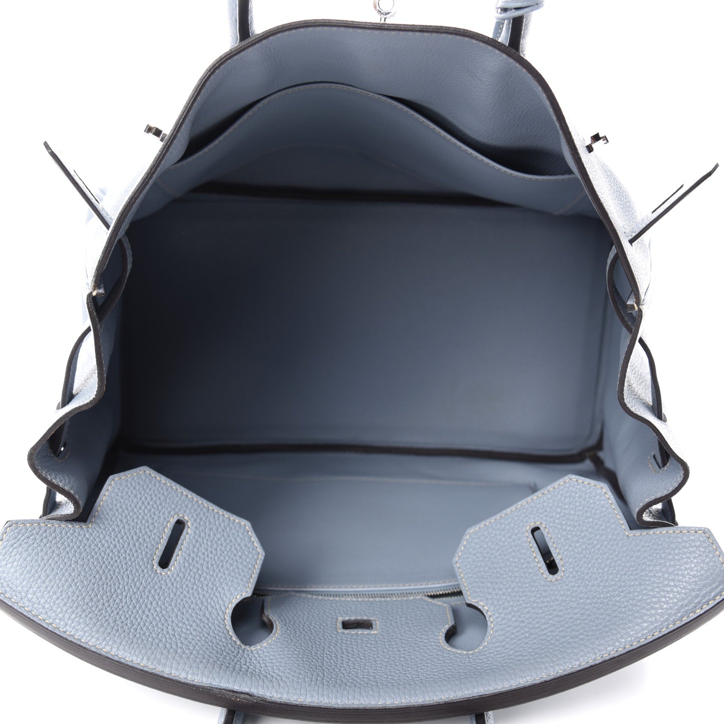 Togo Birkin 35 Bleu Lin