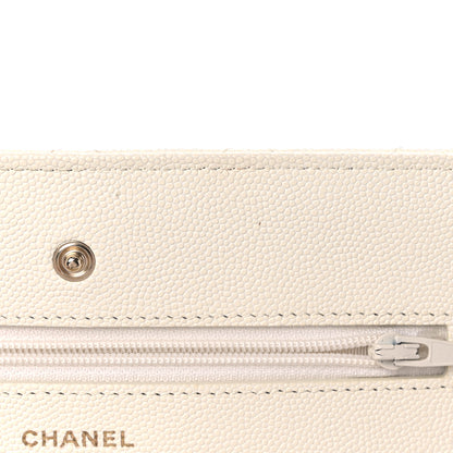 Chanel Caviar Quilted Wallet On Chain WOC White 13 of 20